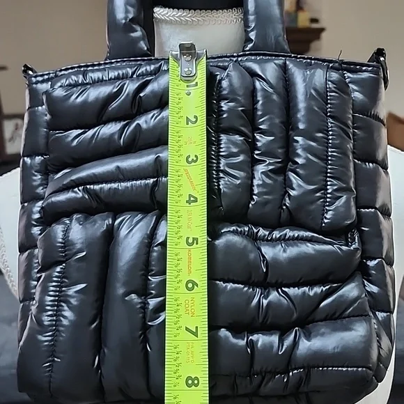 Think ROYLN Quilted Puffer Tote Bag in Black - Picture 10 of 13